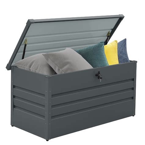 cebrosa outdoor 105 gallon metal deck box|Metal Deck Boxes at Lowes.com.